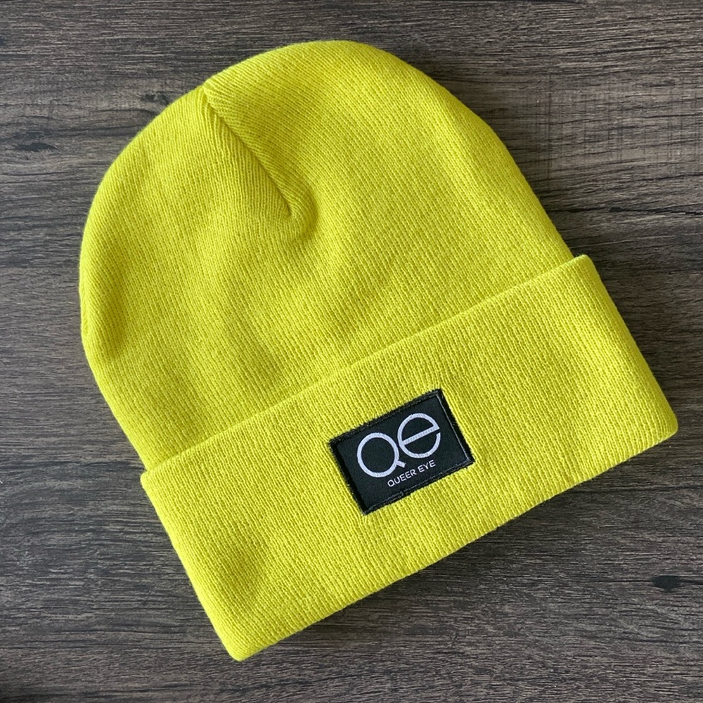 Queer Eye NWT Lime Green Beanie